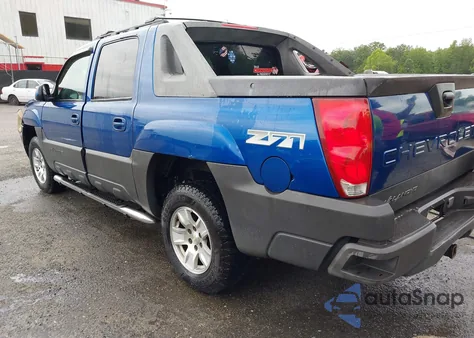 2003 Chevrolet Avalanche 1500 K1500 z USA, uszkodzony, nr VIN 3GNEK13T33G149232